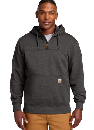 Carhartt ® Rain Defender ® Paxton Heavyweight Hooded Zip Mock Sweatshirt. CT100617 - Carbon Heather | Carhartt