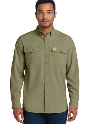 Carhartt Force® Solid Long Sleeve Shirt CT105291 - Burnt Olive | Carhartt