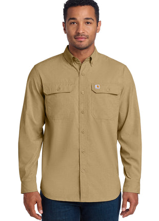 Carhartt Force® Solid Long Sleeve Shirt CT105291 - Dark Khaki | Carhartt