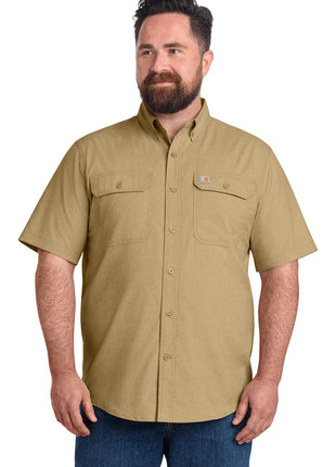 Carhartt Force® Solid Short Sleeve Shirt CT105292 - Dark Khaki | Carhartt