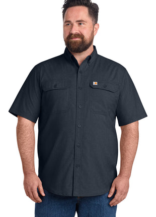 Carhartt Force® Solid Short Sleeve Shirt CT105292 - Navy | Carhartt