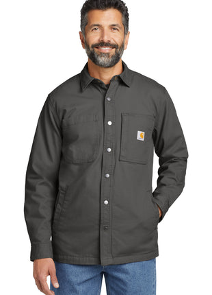 Carhartt® Rugged Flex® Fleece-Lined Shirt Jac CT105532 - Shadow Grey | Carhartt