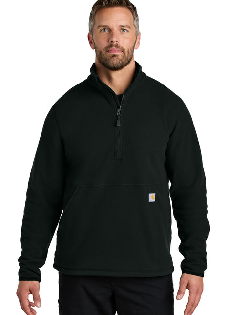 Carhartt® Textured 1/2-Zip Fleece Jacket CT106417 - Black | Carhartt