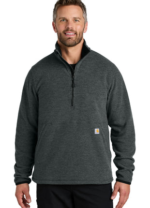 Carhartt® Textured 1/2-Zip Fleece Jacket CT106417 - Carbon Heather | Carhartt
