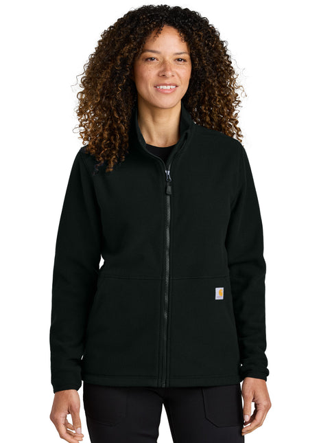 Carhartt® Women's Textured Full-Zip Fleece Jacket CT106419 - Black | Carhartt