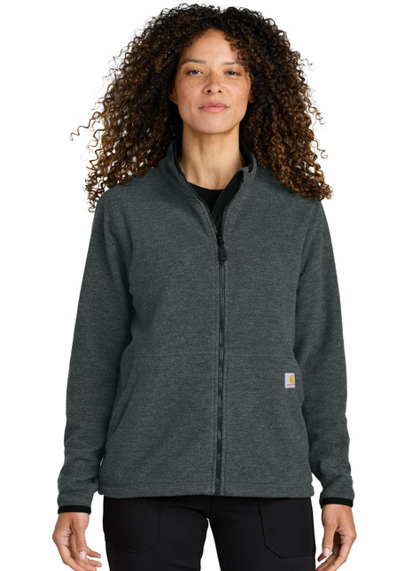 Carhartt® Women's Textured Full-Zip Fleece Jacket CT106419 - Carbon Heather | Carhartt