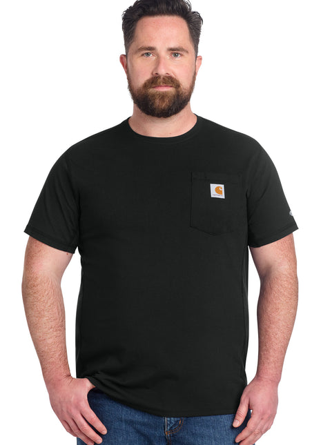 Carhartt Force® Short Sleeve Pocket T-Shirt CT106652 - Black | Carhartt