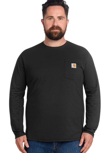 Carhartt Force® Long Sleeve Pocket T-Shirt CT106656 - Black | Carhartt