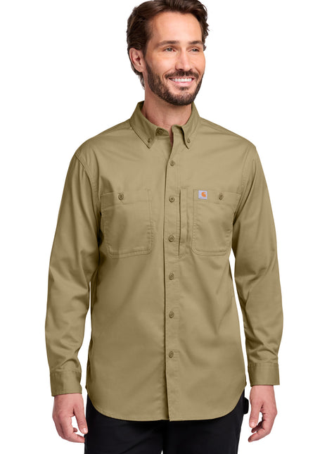 Carhartt® Rugged Professional™ Series Long Sleeve Shirt CT106689 - Dark Khaki | Carhartt