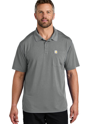 Carhartt Force® Snag-Resistant Pocket Polo CT106880 - Asphalt Grey | Carhartt