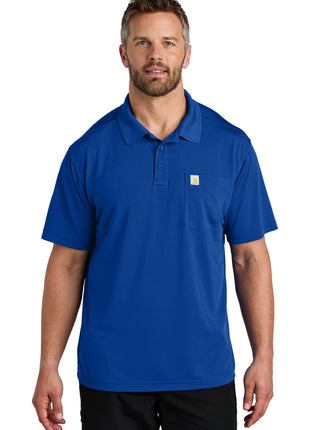Carhartt Force® Snag-Resistant Pocket Polo CT106880 - Royal Glass Blue | Carhartt