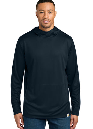 Carhartt Force® Sun Defender™ Long Sleeve Hooded T-Shirt CT106923 - Navy | Carhartt