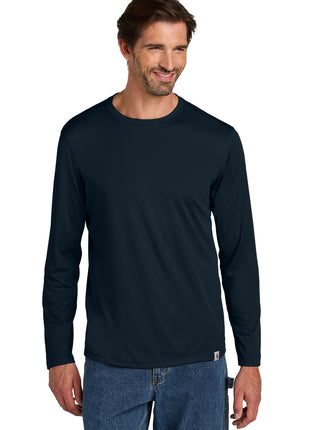 Carhartt Force® Sun Defender™ Long Sleeve T-Shirt CT106972 - Navy | Carhartt