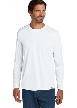 Carhartt Force® Sun Defender™ Long Sleeve T-Shirt CT106972 - White | Carhartt