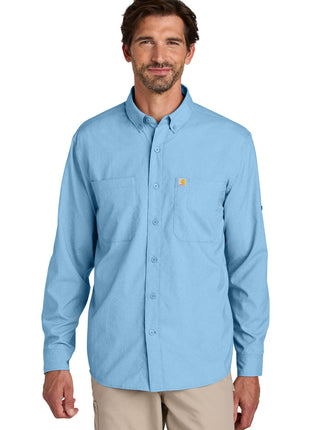 Carhartt Force® Sun Defender™ Long Sleeve Shirt CT107106 - Fresh Water Blue | Carhartt