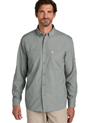 Carhartt Force® Sun Defender™ Long Sleeve Shirt CT107106 - Steel | Carhartt