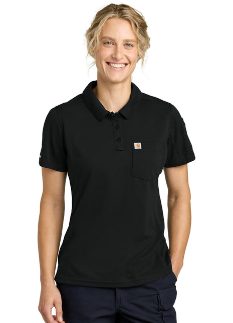 Carhartt® Women's FLD & RSCU Polo CTC12119 - Black | Carhartt
