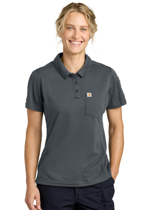 Carhartt® Women's FLD & RSCU Polo CTC12119 - Pewter | Carhartt