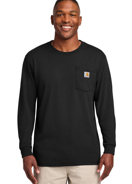 Carhartt ® Workwear Pocket Long Sleeve T-Shirt. CTK126 - Black | Carhartt