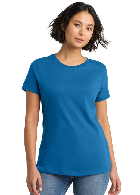 District® Women's Perfect Weight®Tee. DM104L - Bright Blue | District