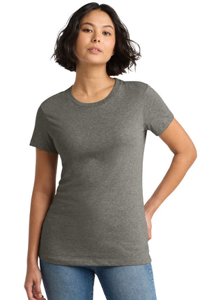 District® Women's Perfect Weight®Tee. DM104L - Heathered Charcoal | District