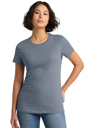 District® Women's Perfect Weight®Tee. DM104L - Heathered Navy | District