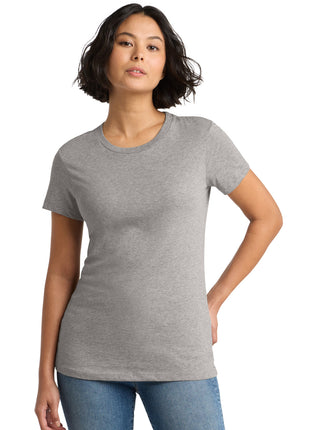 District® Women's Perfect Weight®Tee. DM104L - Heathered Steel | District