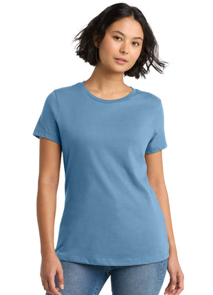 District® Women's Perfect Weight®Tee. DM104L - Tundra Blue | District