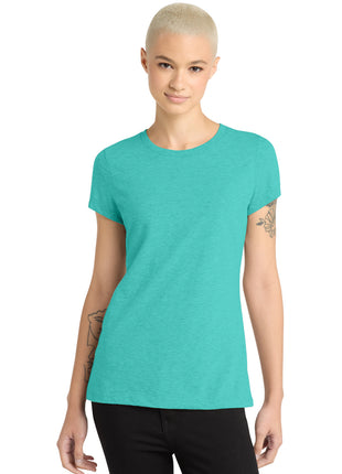 District ® Women's Perfect Blend® CVC Tee. DM108L - Aqua Heather | District