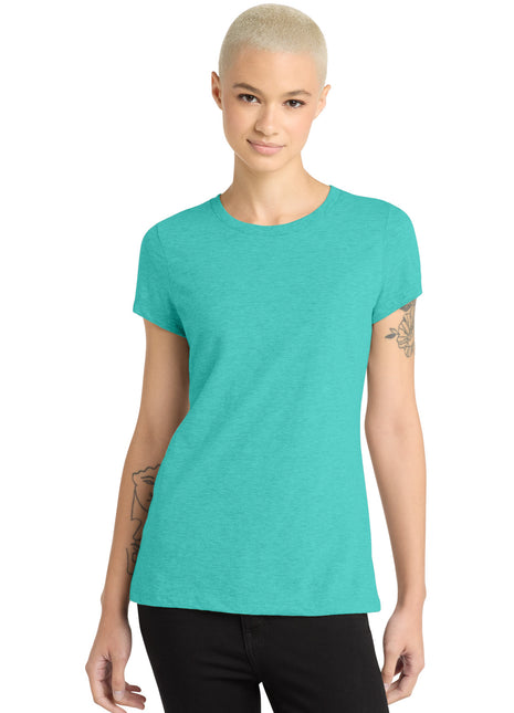 District ® Women's Perfect Blend® CVC Tee. DM108L - Aqua Heather | District