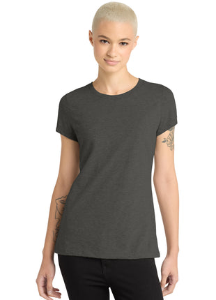 District ® Women's Perfect Blend® CVC Tee. DM108L - Heathered Charcoal | District