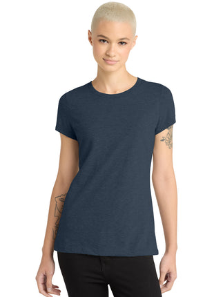 District ® Women's Perfect Blend® CVC Tee. DM108L - Heathered Navy | District