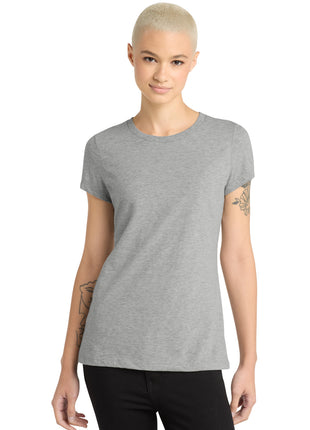 District ® Women's Perfect Blend® CVC Tee. DM108L - Light Heather Grey | District