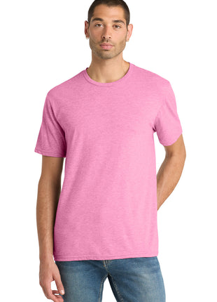District® Perfect Blend® CVC Tee. DM108 - Awareness Pink Heather | District