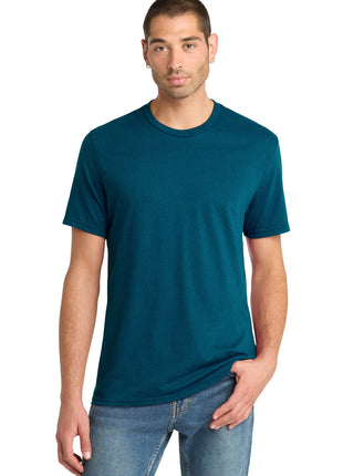 District® Perfect Blend® CVC Tee. DM108 - Deep Turquoise Fleck | District