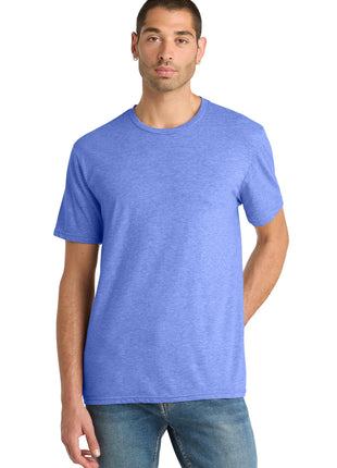District® Perfect Blend® CVC Tee. DM108 - Electric Purple Heather | District