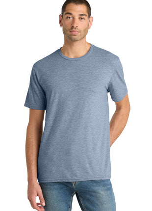 District® Perfect Blend® CVC Tee. DM108 - Flint Blue Heather | District