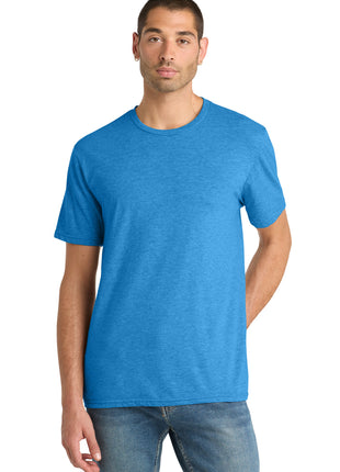 District® Perfect Blend® CVC Tee. DM108 - Heathered Bright Turquoise | District