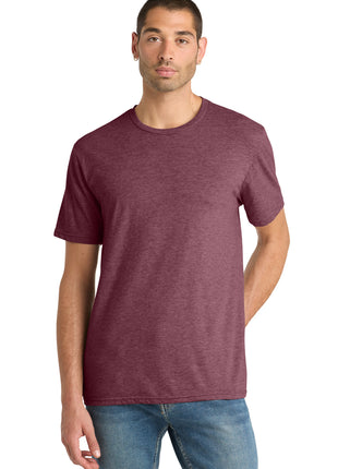 District® Perfect Blend® CVC Tee. DM108 - Heathered Cardinal | District