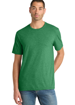 District® Perfect Blend® CVC Tee. DM108 - Heathered Kelly Green | District
