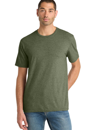 District® Perfect Blend® CVC Tee. DM108 - Heathered Olive | District