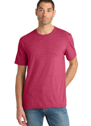 District® Perfect Blend® CVC Tee. DM108 - Heathered Red | District