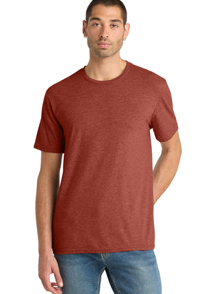 District® Perfect Blend® CVC Tee. DM108 - Heathered Russet | District
