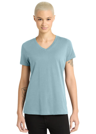 District® - Women's Perfect Weight® V-Neck Tee. DM1170L - Blue Fog | District
