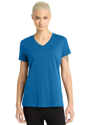 District® - Women's Perfect Weight® V-Neck Tee. DM1170L - Bright Blue | District