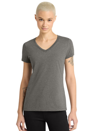 District® - Women's Perfect Weight® V-Neck Tee. DM1170L - Heathered Charcoal | District