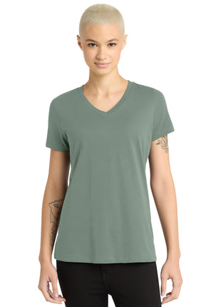 District® - Women's Perfect Weight® V-Neck Tee. DM1170L - Laurel Green | District