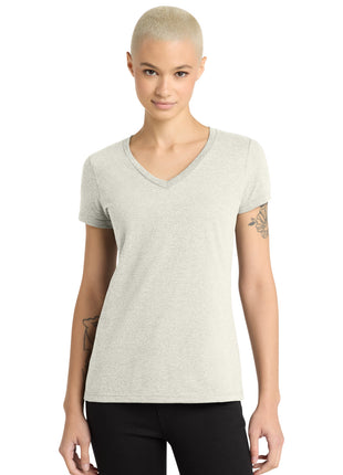 District® - Women's Perfect Weight® V-Neck Tee. DM1170L - Oatmeal Heather | District