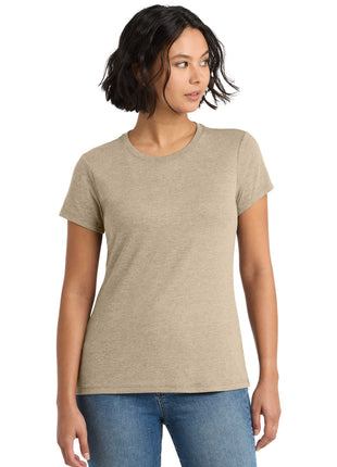 District ® Women's Perfect Tri® Tee. DM130L - Desert Tan Heather | District