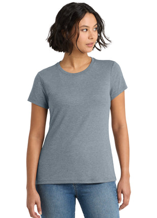District ® Women's Perfect Tri® Tee. DM130L - Flint Blue Heather | District
